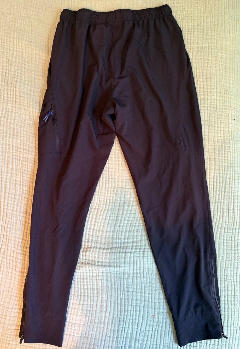 ASICS Women’s Black Running Pants Size M Zip Ankle Athletic Workout Stretch